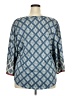 Weekend Suzanne Betro Blue 3/4 Sleeve Top Size 2X - photo 2