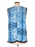 Nine West 100% Polyester Blue Sleeveless Blouse Size L - photo 2