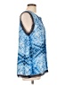 Nine West 100% Polyester Blue Sleeveless Blouse Size L - photo 4