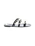 Steve Madden Silver Black Sandals Size 10 - photo 1
