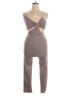 Luna Chix Houndstooth Gray Jumpsuit Size XL - photo 1