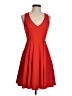Buttons 100% Polyester Solid Red Cocktail Dress Size S - photo 1