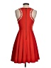 Buttons 100% Polyester Solid Red Cocktail Dress Size S - photo 2