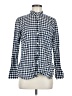 J.Crew Checkered-gingham Blue Long Sleeve Button-Down Shirt Size 6 - photo 1