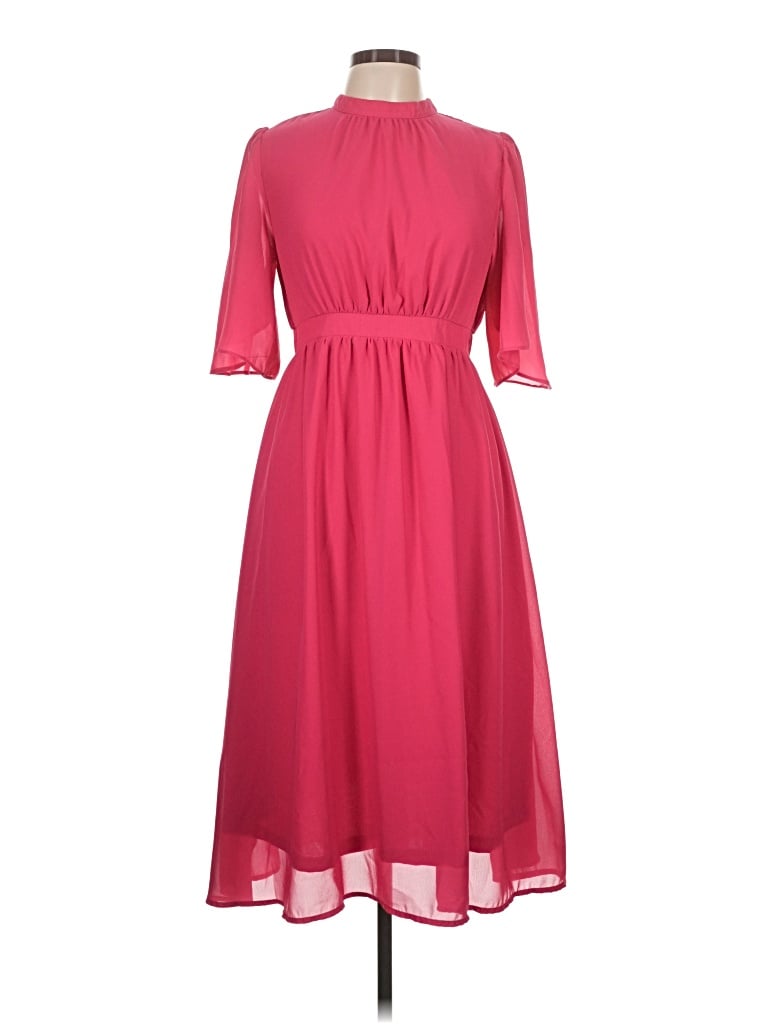 Pre-owned Polagram Casual Dress In Pink