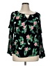 Old Navy Black 3/4 Sleeve Blouse Size XL - photo 1