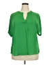 NY&C 100% Polyester Green Short Sleeve Blouse Size XXL - photo 1