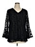 Alfani Black 3/4 Sleeve Blouse Size XL - photo 1
