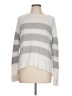 Eileen Fisher Stripes Gray Pullover Sweater Size L - photo 1