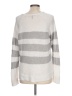Eileen Fisher Stripes Gray Pullover Sweater Size L - photo 2