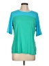 Lands' End Color Block Teal Active T-Shirt Size L - photo 1