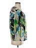 Express Design Studio Green 3/4 Sleeve Blouse Size S - photo 4
