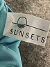 Sunsets Teal Blue Swimsuit Top Size S (estimated) - photo 3