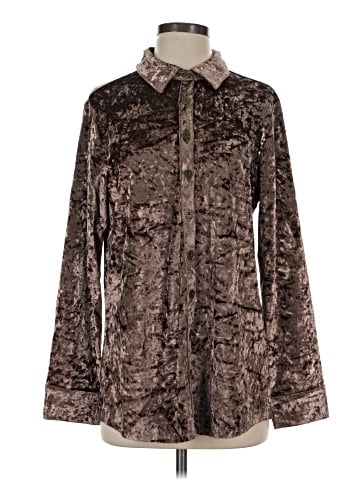 Simply Noelle Long Sleeve Button-Down Shirt (view 1)