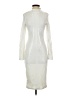 Boohoo 100% Polyester Ivory Cocktail Dress Size 4 - photo 1