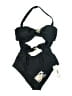 Self-Portrait Graphic Black One Piece Swimsuit Size 10 - photo 1
