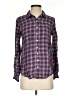Soft Joie 100% Rayon Plaid Purple Long Sleeve Button-Down Shirt Size S - photo 1
