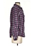 Soft Joie 100% Rayon Plaid Purple Long Sleeve Button-Down Shirt Size S - photo 4
