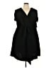 Closet 100% Polyester Solid Black Casual Dress Size 24 - photo 1