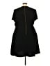 Closet 100% Polyester Solid Black Casual Dress Size 24 - photo 2
