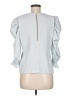 Rachel Parcell Blue 3/4 Sleeve Blouse Size M - photo 2