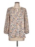 Collective Concepts 100% Polyester Floral Ivory 3/4 Sleeve Blouse Size L - photo 1