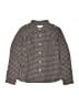 Bonpoint 100% Cotton Houndstooth Brown Long Sleeve Button-Down Shirt Size 10 - photo 1
