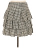Assorted Brands Checkered-gingham Ivory Gray Casual Skirt Size M - photo 1