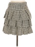 Assorted Brands Checkered-gingham Ivory Gray Casual Skirt Size M - photo 2