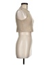 Zara Tan Sleeveless T-Shirt Size M - photo 4