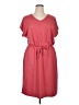 Assorted Brands Solid Pink Casual Dress Size XL - photo 1