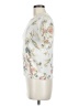 J by Joie Floral Ivory Short Sleeve Blouse Size M - photo 5