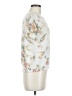 J by Joie Floral Ivory Short Sleeve Blouse Size M - photo 4