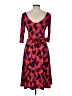 Leota Print Red Casual Dress Size L - photo 2