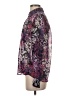 Express 100% Polyester Floral Purple Long Sleeve Blouse Size S - photo 5