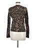 Halogen Animal Print Brown Long Sleeve Henley Size M - photo 2