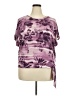 Madison Grey Tie-dye Purple Short Sleeve Blouse Size XXL - photo 1