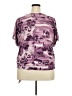 Madison Grey Tie-dye Purple Short Sleeve Blouse Size XXL - photo 2