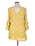 Misia 100% Rayon Yellow 3/4 Sleeve Blouse Size 1X - photo 2