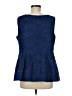 JJ's House 100% Polyester Solid Blue Sleeveless Blouse Size M (estimated) - photo 2