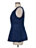 JJ's House 100% Polyester Solid Blue Sleeveless Blouse Size M (estimated) - photo 5