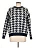 OAK + FORT Houndstooth Blue Pullover Sweater Size M - photo 1