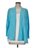 J.Jill 100% Linen Solid Blue Cardigan Size M - photo 1
