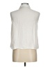 Sim & Sam 100% Rayon Ivory Sleeveless Button-Down Shirt Size M - photo 2