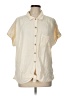 Robert Louis 100% Cotton Ivory Short Sleeve Blouse Size L - photo 1