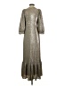 Saltwater LUXE 100% Polyester Metallic Silver Cocktail Dress Size XS - photo 2