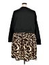Shein 100% Polyester Animal Print Black Casual Dress Size 3X - photo 2