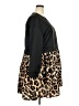 Shein 100% Polyester Animal Print Black Casual Dress Size 3X - photo 4