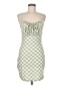 Unbranded Checkered-gingham Green Cocktail Dress Size M - photo 1