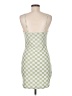 Unbranded Checkered-gingham Green Cocktail Dress Size M - photo 2
